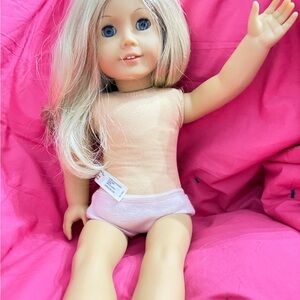 Blonde Doll with Blue Eyes American Beautiful
